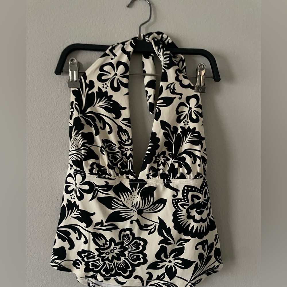 Y2K Sessa Tankini Floral Halter Top
